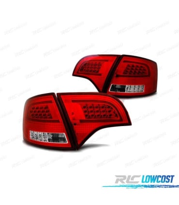 PILOTOS LED PARA AUDI A4 B7 04-08 AVANT ROJO BLANCO LED BAR
