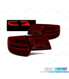 PILOTOS LED PARA AUDI A3 8P SPORTBACK 04-08 ROJO AHUMADO