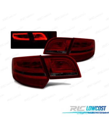 PILOTOS LED AUDI A3 8P SPORTBACK 04-08 ROJO AHUMADO