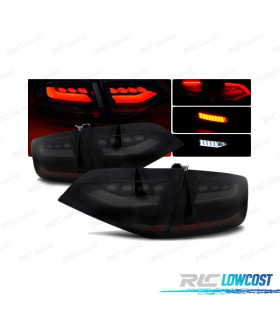 PILOTOS LED AUDI A4 B8 08-11 SEDAN AHUMADO NEGRO LED