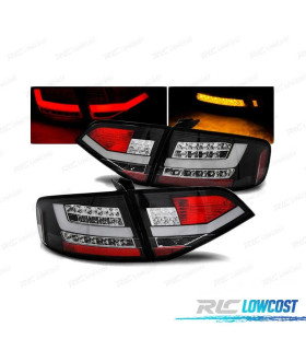 PILOTOS LED AUDI A4 B8 SEDAN 08-11 BAR NEGROS