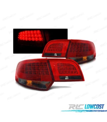 PILOTOS LED AUDI A3 8P 04-08 SPORTBACK ROJO AHUMADO LED