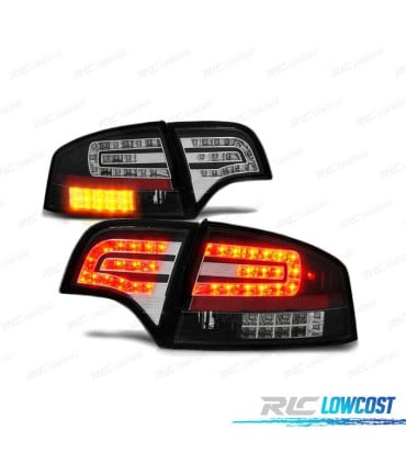 PILOTOS LED AUDI A4 B7 SEDAN 04-08 NEGROS