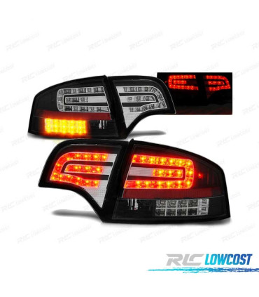 PILOTOS LED AUDI A4 B7 SEDAN 04-08 NEGROS