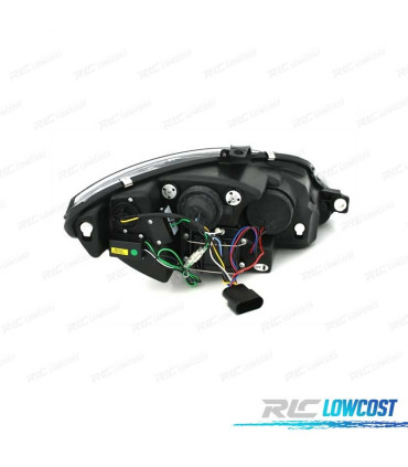 FAROS SEAT LEON ALTEA 09-12 TRU DRL LUZ DIURNA REAL FONDO NEGRO