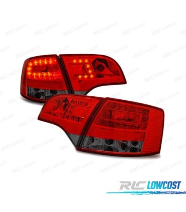 PILOTOS LED AUDI A4 B7 AVANT 04-08 ROJO AHUMADO