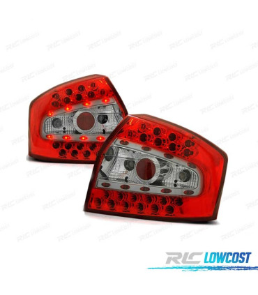 PILOTOS LED AUDI A4 8E 00-04 SEDAN ROJO BLANCO LED
