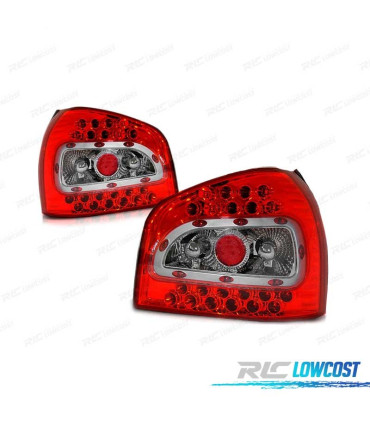 PILOTOS LED AUDI A3 96-00 ROJO BLANCO