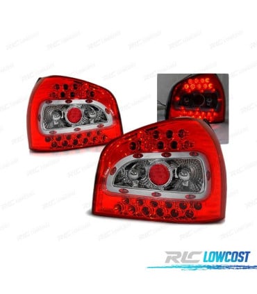 PILOTOS LED AUDI A3 96-00 ROJO BLANCO