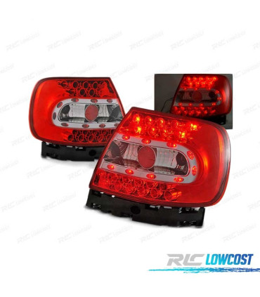 PILOTOS LED AUDI A4 B5 94-00 BLANCO ROJO