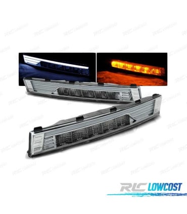FAROS LUZ DIURNA VOLKSWAGEN VW PASSAT B6 05-10 LUZ DIURNA DELANTERA CROMADO LED