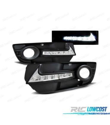 REJILLA ANTINIEBLA FAROS LUZ DIURNA PARA AUDI Q5 08-12 NEGRO