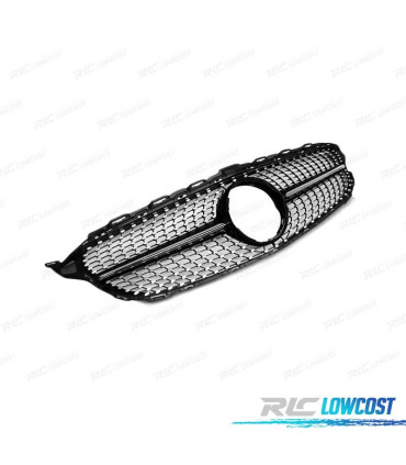 PARRILLA MERCEDES W205 14-18 LOOK AMG NEGRO CROMO DIAMOND