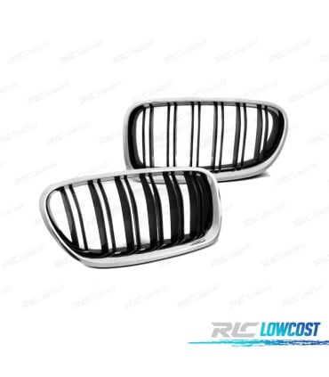 PARRILLA BMW F10 F11 10-16 LOOK M5 CROMO NEGRO BRILLO