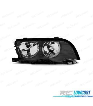 FARO DERECHO PARA BMW SERIE 3 E46 SEDÁN TOURING 98-01 FONDO NEGRO