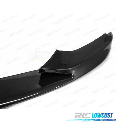 SPOILER LIP FRONTAL BMW F32 F33 F36 13-20 LOOK M PERFORMANCE NEGRO BRILLO