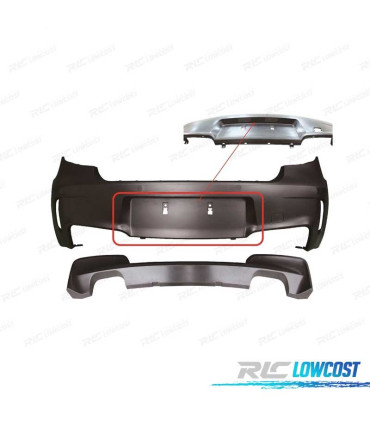 PARAGOLPES TRASERO BMW E81 E87 04-11 LOOK 1M