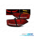 PILOTOS AUDI A4 B8 07-11 LIGHT BAR ROJO CROMO