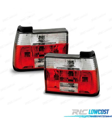 PILOTOS VOLKSWAGEN VW JETTA 84-91 ROJO CROMO