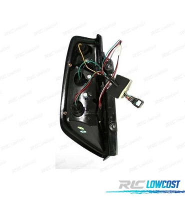 PILOTOS FIAT GRANDE PUNTO 05-09 LED FONDO CROMO AHUMADO