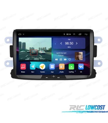 RADIO GPS ANDROID 12 PARA DACIA DUSTER DOKKER LOGAN SANDERO LODGY RENAULT CAPTUR CARPLAY