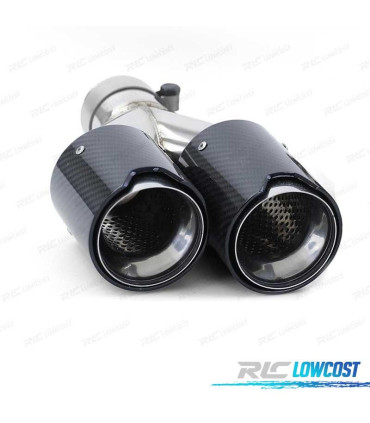 COLA ESCAPE DOBLE BMW M PERFORMANCE CARBONO CROMO IZQ