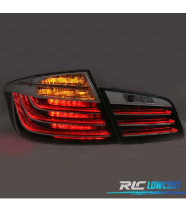PILOTOS PARA BMW SERIE 5 F10 10- LED BAR FONDO NEGRO AHUMADO