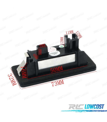 LUCES DE MATRÍCULA LED VOLKSWAGEN VW 10-16 BLANCO PURO