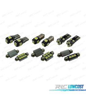 KIT 19 BOMBILLAS LED INTERIOR PARA VOLKSWAGEN VW RABBIT GTI GOLF 5 MK5 L 06-09