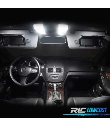 KIT 18 BOMBILLAS LED INTERIOR MERCEDES CLASE C S203 ESTATE WAGON C180 C200 C220 C270 C350 C30 AMG