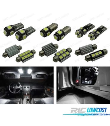 KIT 18 BOMBILLAS LED INTERIOR MERCEDES CLASE C S203 ESTATE WAGON C180 C200 C220 C270 C350 C30 AMG