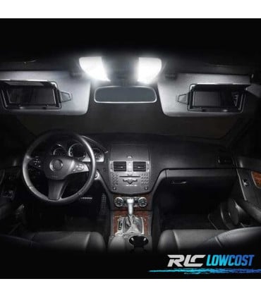 KIT 17 BOMBILLAS LED INTERIOR PARA MERCEDES SL CLASE R230 SL500 SL600 SL55 AMG 2002-2011