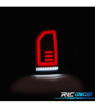 PILOTOS PARA VOLKSWAGEN VW T6 15-19 LIGHT BAR CARDNA DINAMIC FONDO NEGRO AHUMADO