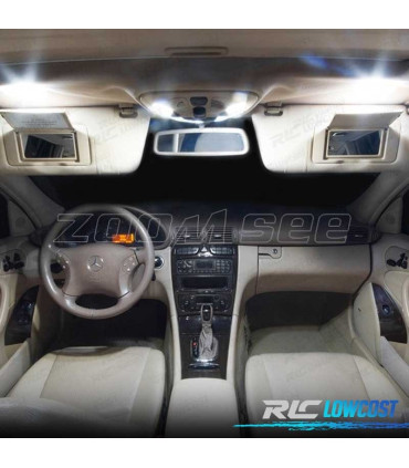 KIT 18 BOMBILLAS LED INTERIOR MERCEDES CLASE SLK R171 SLK200 SLK280 SLK300 SLK350 SLK55 AMG 04-10