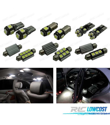 KIT 7 BOMBILLAS LED INTERIOR PARA TOYOTA YARIS 07-12