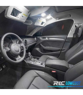 KIT 13 BOMBILLAS LED INTERIOR PARA RENAULT MEGANE II HATCHBACK SEDAN COUPE CONVERTIBLE 2003-2007