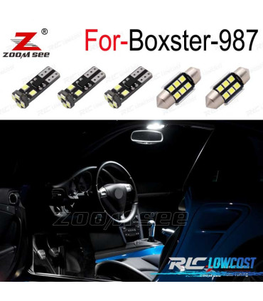 KIT 16 BOMBILLAS LED INTERIOR PARA PORSCHE BOXSTER 987 BASE S 05-11