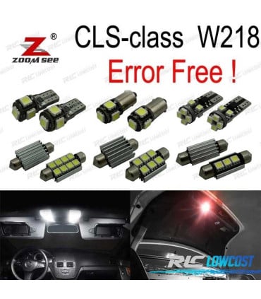 KIT 22 BOMBILLAS LED INTERIOR MERCEDES CLS C218 W218 CLS550 CLS63 AMG 11-