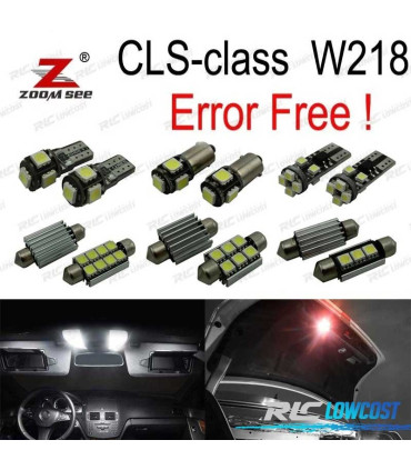 KIT 22 BOMBILLAS LED INTERIOR PARA MERCEDES CLS C218 W218 CLS550 CLS63 AMG 2011 +