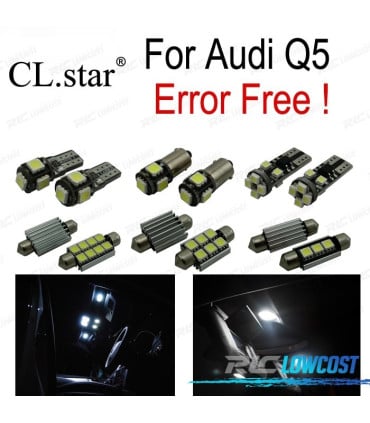 KIT 20 BOMBILLAS LED INTERIOR PARA AUDI Q5 2009-2016