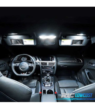 KIT 19 BOMBILLAS LED INTERIOR AUDI A6 ALLROAD QUATTRO 4GH 4GJ 2012 +