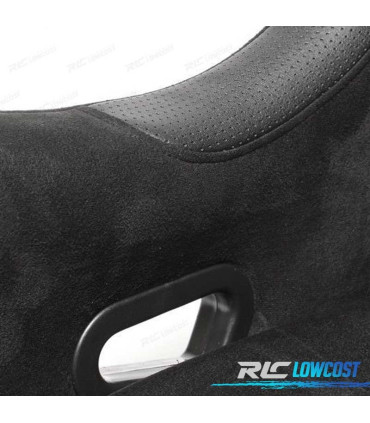 ASIENTO BAQUET UNIVERSAL NEGRO ALCANTARA - PIEL ESTILO EVO
