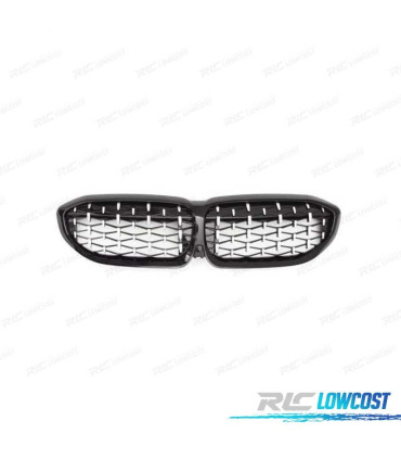 PARRILLA BMW G20 G21 19- LOOK 340i NEGRO BRILLO