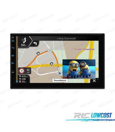 RADIO GPS ANDROID 12 HD TACTIL BLUETOOTH USB SD