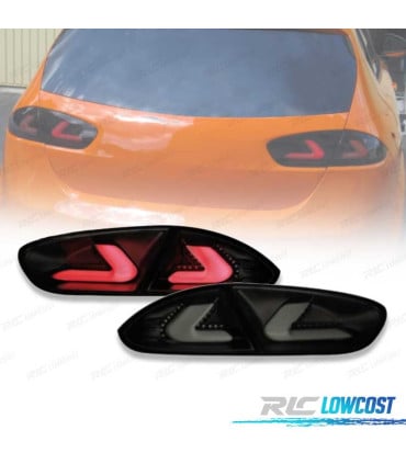 PILOTOS SEAT LEON II 09-13 CARDNA FULL LED NEGRO AHUMADO