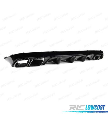 DIFUSOR MERCEDES CLASE E C238 16- AMG NEGRO BRILLO LOOK E63 + COLAS ESCAPE