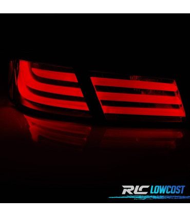 PILOTOS PARA BMW SERIE 5 F10 10- LIGHT BAR FONDO ROJO