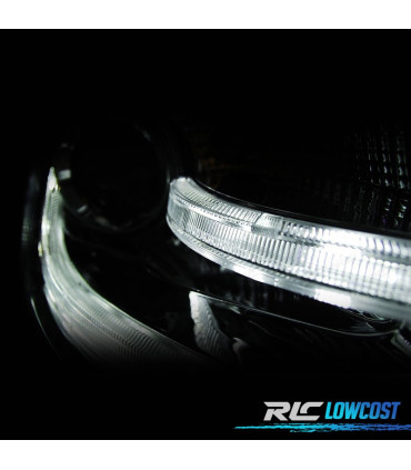 FAROS AUDI A4 B8 07-11 LUZ DIURNA FONDO CROMO