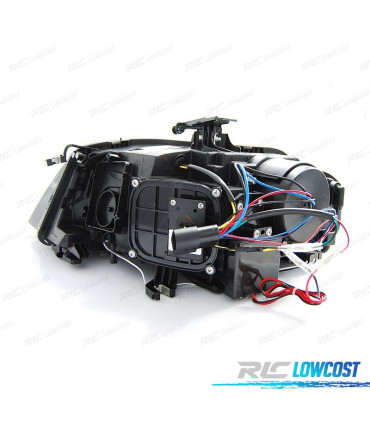 FAROS AUDI A4 B8 07-11 LUZ DIURNA FONDO CROMO