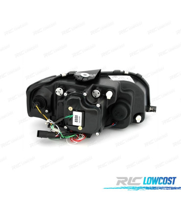 FAROS AUDI A3 8P 03-08 LUZ DIURNA TUBE LIGHT FONDO CROMO